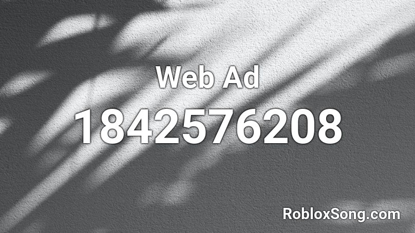 Web Ad Roblox ID