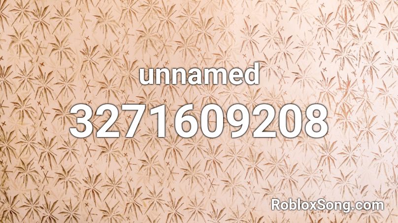 unnamed Roblox ID