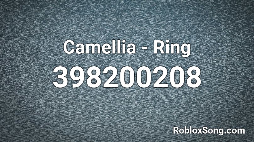 Camellia - Ring Roblox ID