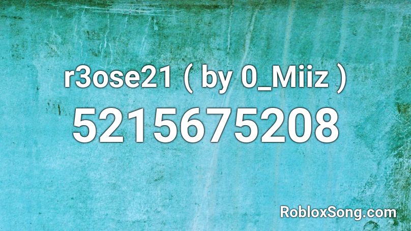 R3ose21 By 0 Miiz Roblox Id Roblox Music Codes - fbi open up loud roblox code
