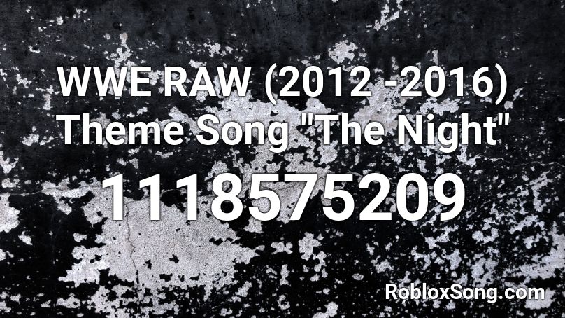 WWE RAW (2012 -2016) Theme Song 