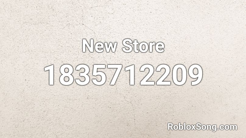 New Store Roblox ID