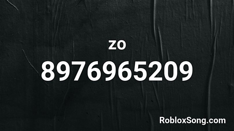 zo Roblox ID