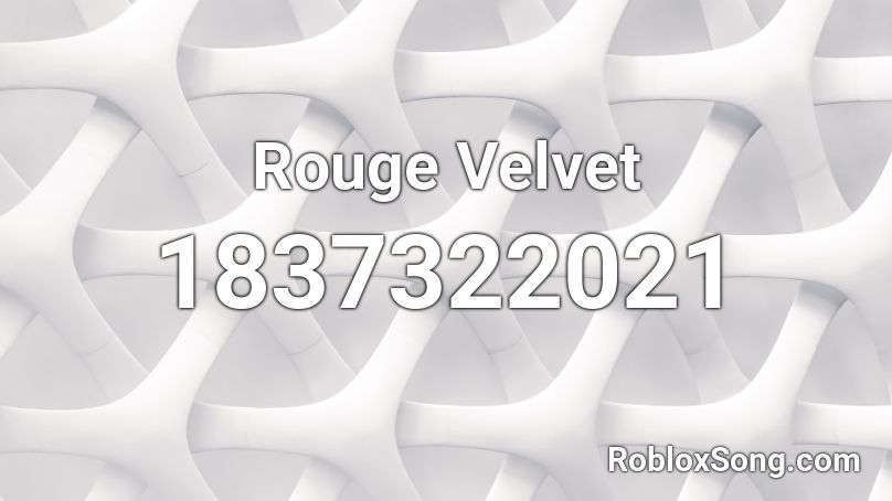 Rouge Velvet Roblox ID