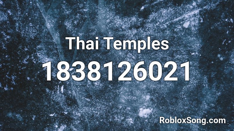 Thai Temples Roblox ID