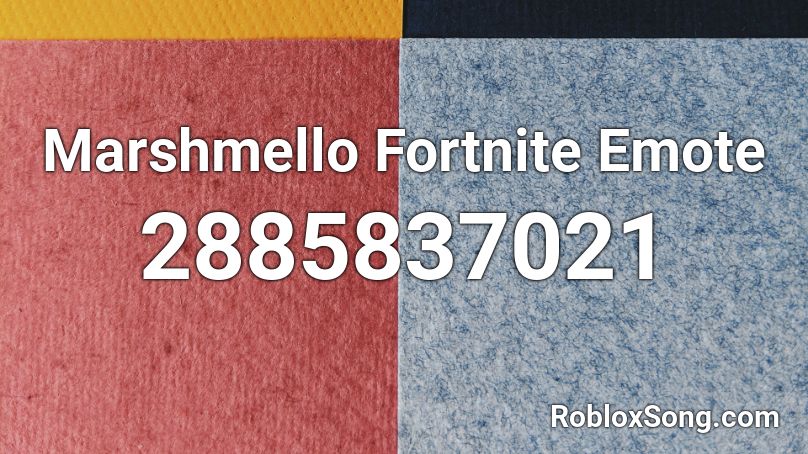 Marshmello Fortnite Emote Roblox ID