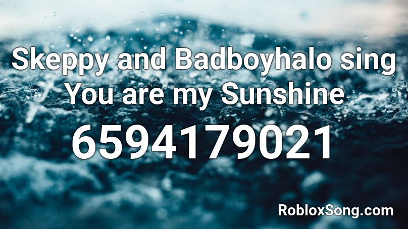 Skeppy And Badboyhalo Sing You Are My Sunshine Roblox Id Roblox Music Codes - sunshine roblox id code