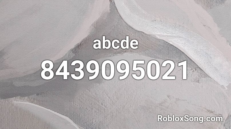 abcde Roblox ID