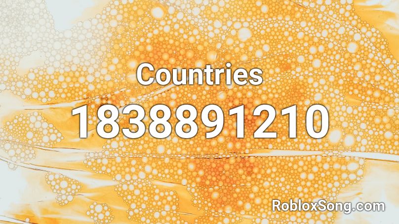 Countries Roblox ID