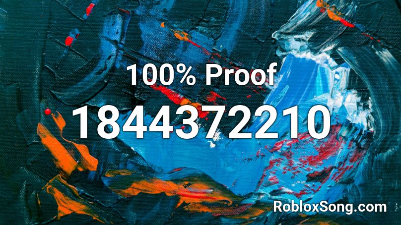 100% Proof Roblox ID