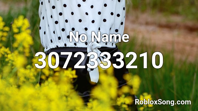 No Name  Roblox ID