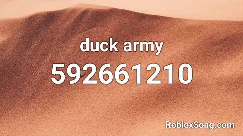 duck army Roblox ID