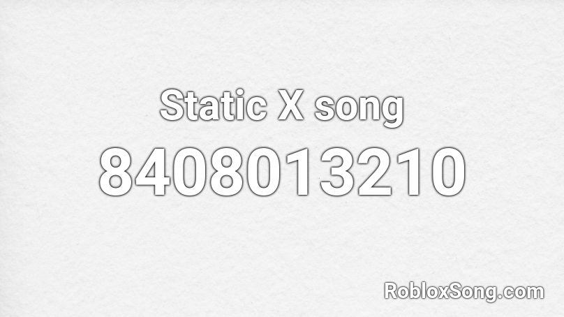 CYU - Static - X Roblox ID