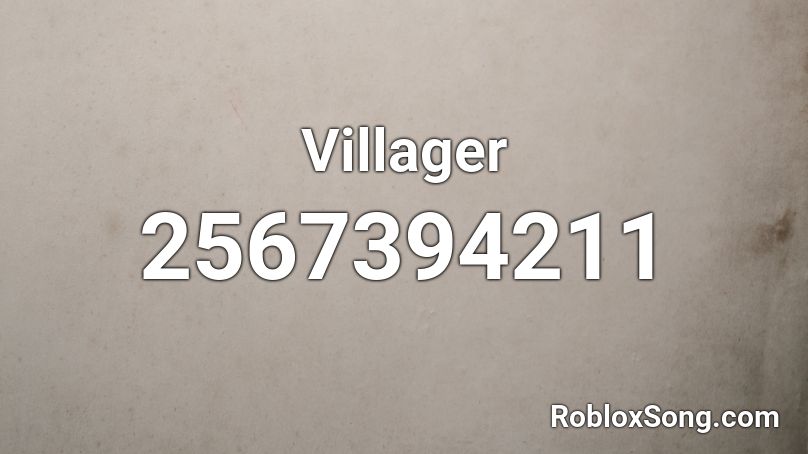 Villager Roblox ID