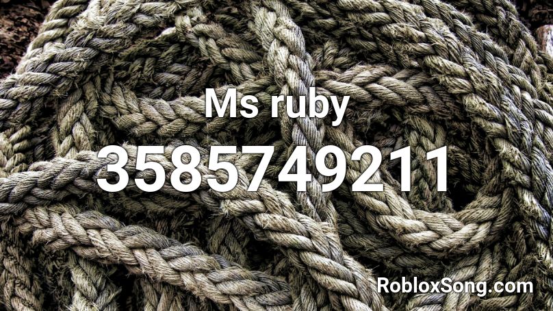 Ms ruby Roblox ID