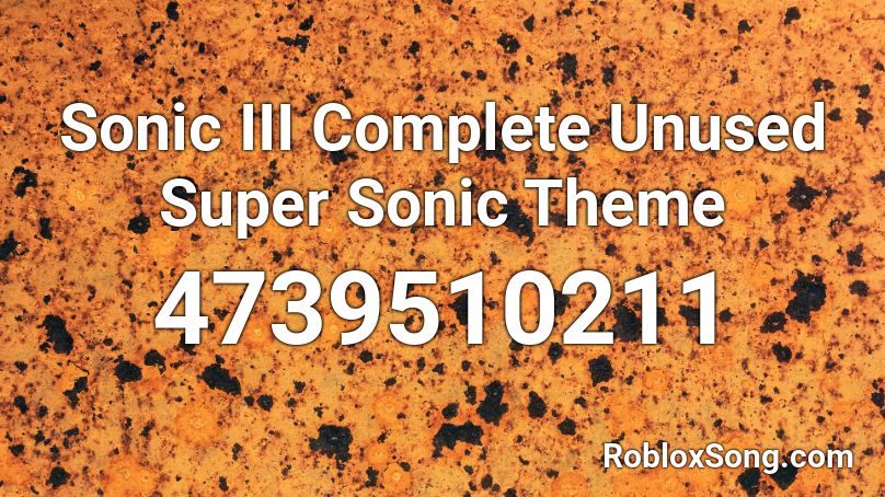 94+ Sonic Roblox Song IDs/Codes 