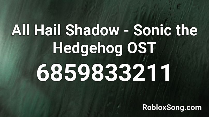shadow the hedgehog ost