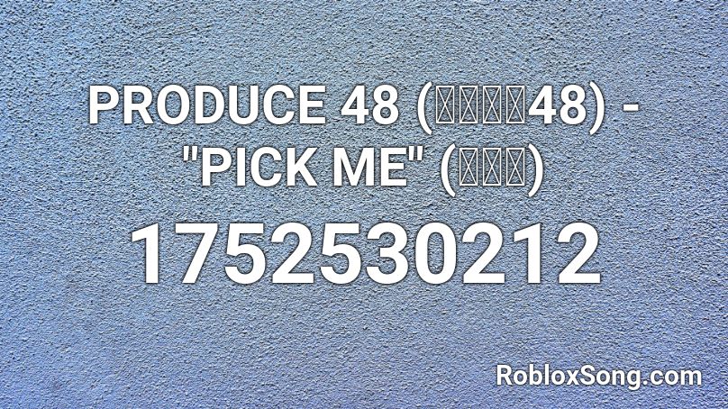 pick me no roblox