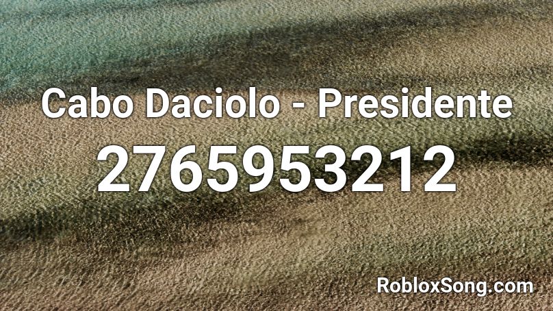 Cabo Daciolo - Presidente Roblox ID