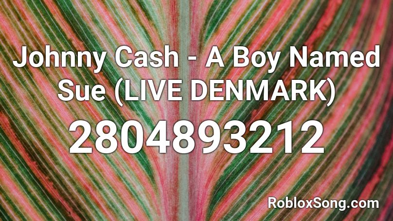 Johnny Cash - A Boy Named Sue (LIVE DENMARK) Roblox ID