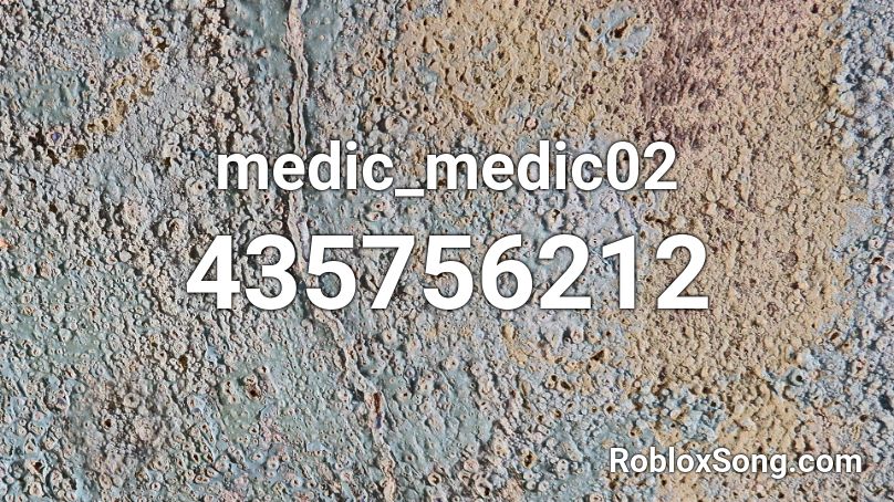 medic_medic02 Roblox ID