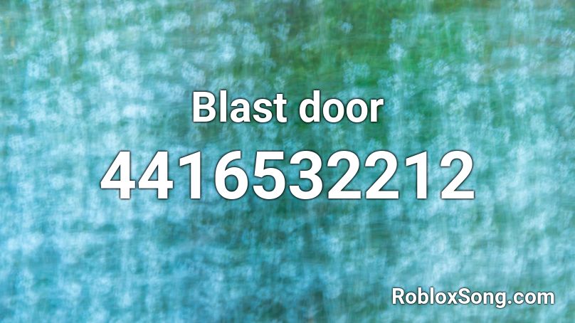 Blast door Roblox ID