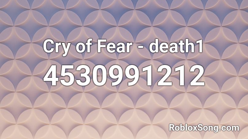 Cry of Fear - death1 Roblox ID