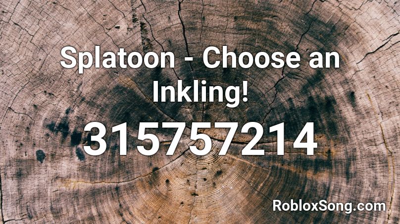 Splatoon - Choose an Inkling! Roblox ID
