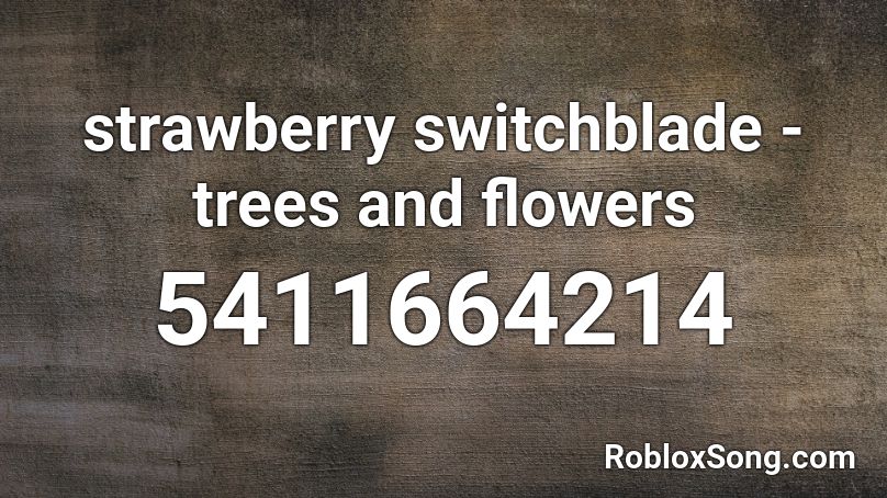 strawberry switchblade - trees and flowers Roblox ID