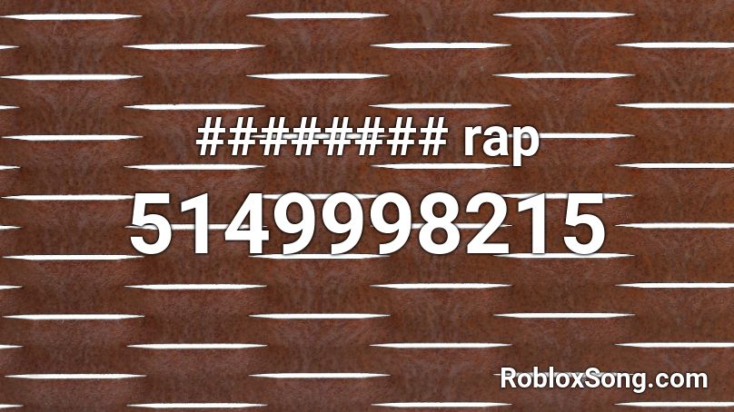 ######## rap Roblox ID