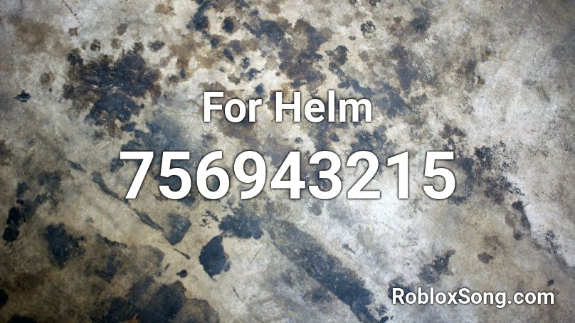 For Helm Roblox ID