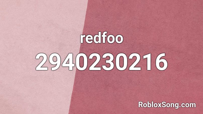 redfoo Roblox ID