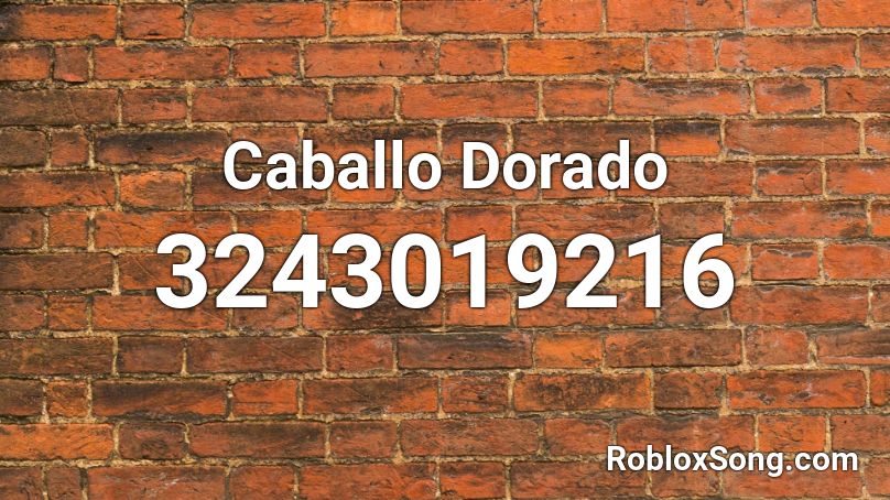 Caballo Dorado   Roblox ID
