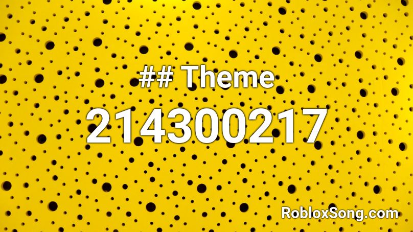 ## Theme Roblox ID