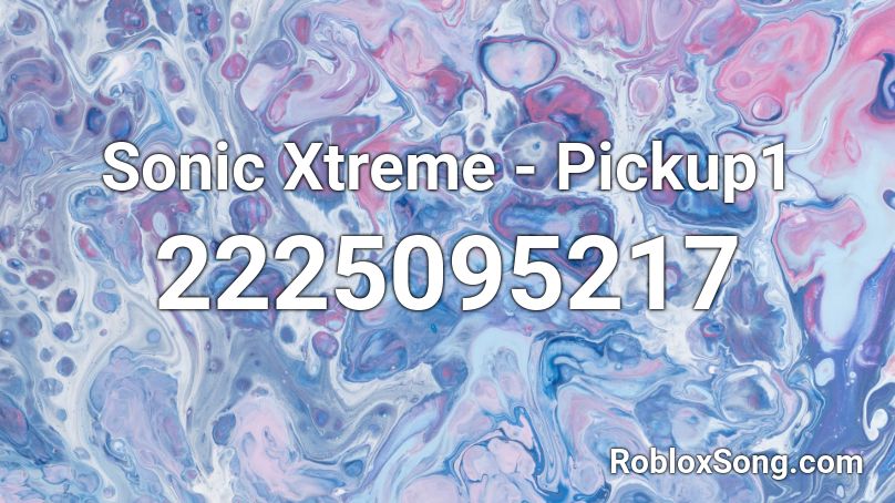 Sonic Xtreme - Pickup1 Roblox ID