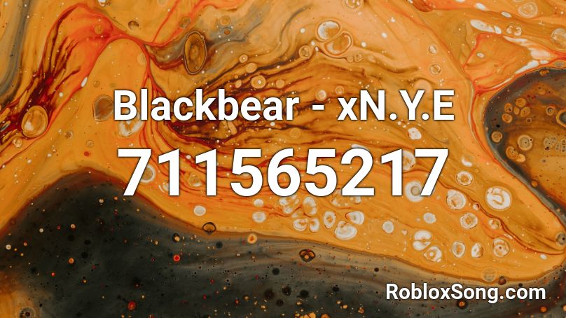 Blackbear - xN.Y.E Roblox ID