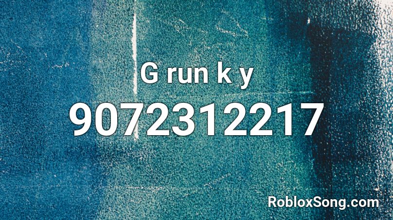 G run k y Roblox ID