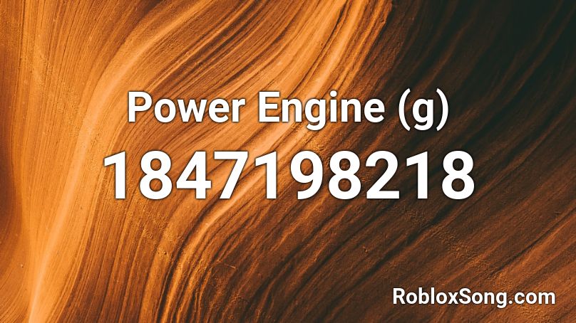 Power Engine (g) Roblox ID