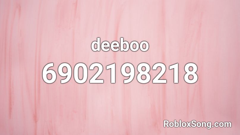 deeboo Roblox ID