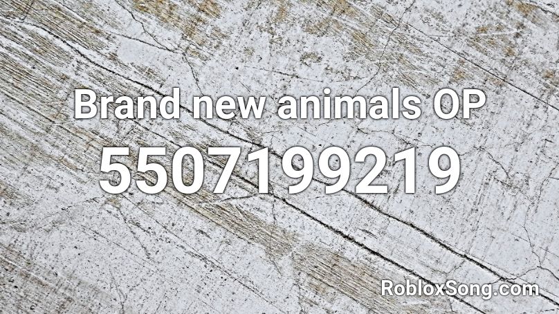 Brand new animals OP Roblox ID
