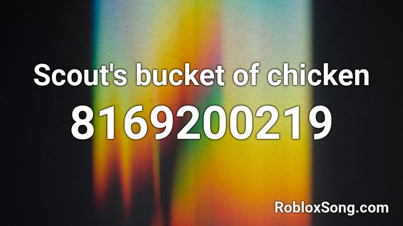 Scout's bucket of chicken Roblox ID