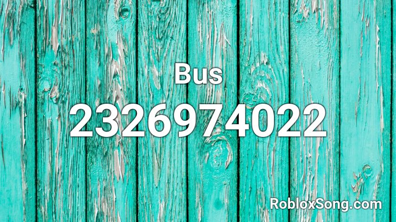 Bus Roblox ID