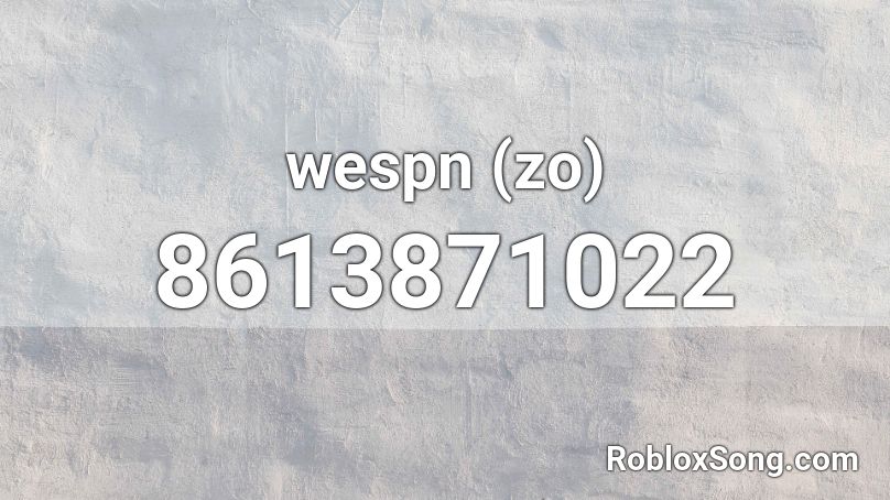wespn (zo) Roblox ID