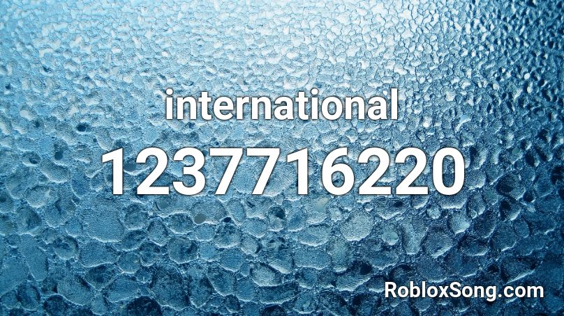 international Roblox ID