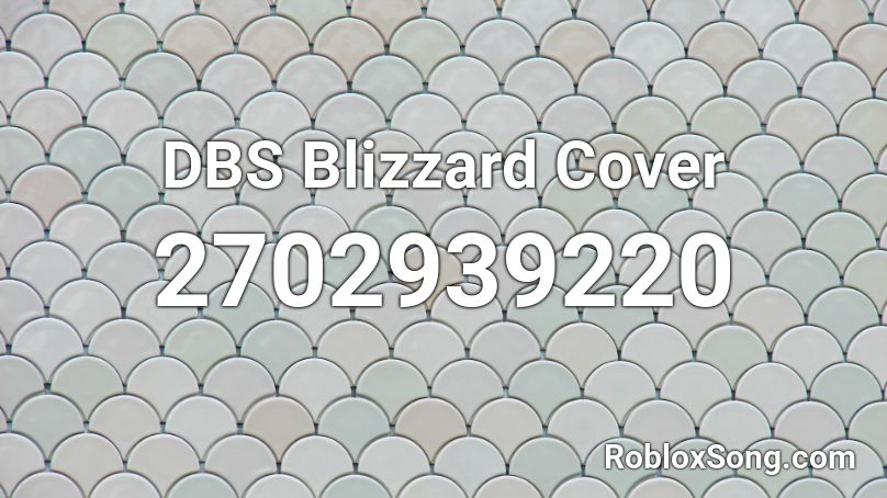 Dragon Ball Super Broly: Blizzard Cover Roblox ID