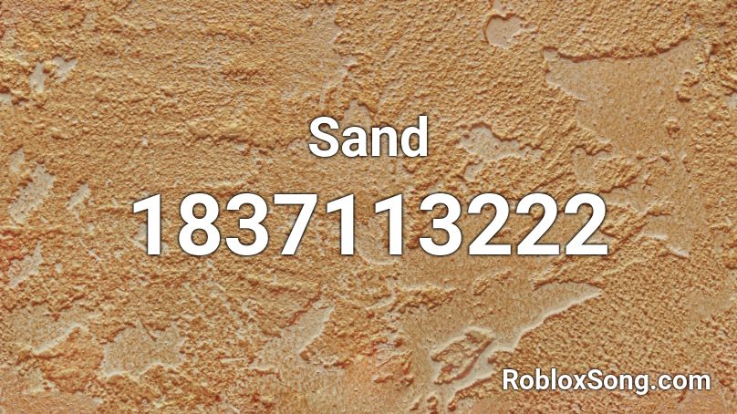 Sand Roblox ID