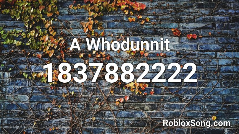 A Whodunnit Roblox ID