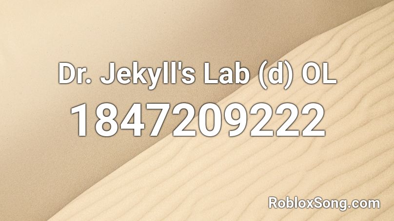 Dr. Jekyll's Lab (d) OL Roblox ID