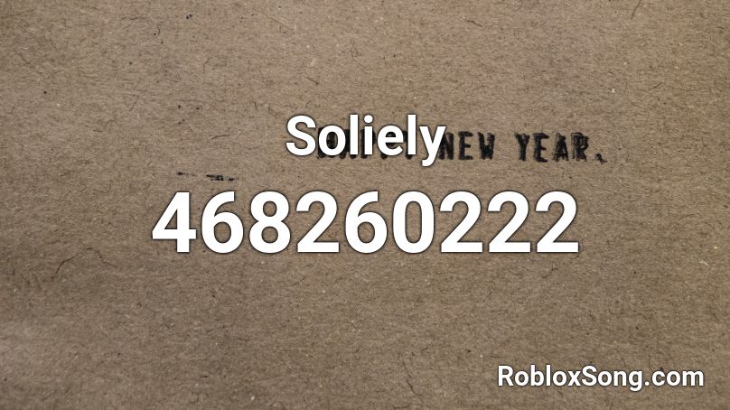 Soliely Roblox ID