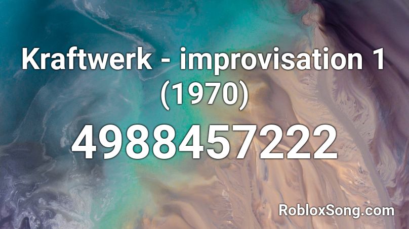 Kraftwerk - improvisation 1 (1970) Roblox ID